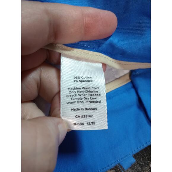 Talbots Shorts Ladies 2 Petite Blue‎ Chino - Picture 4 of 5
